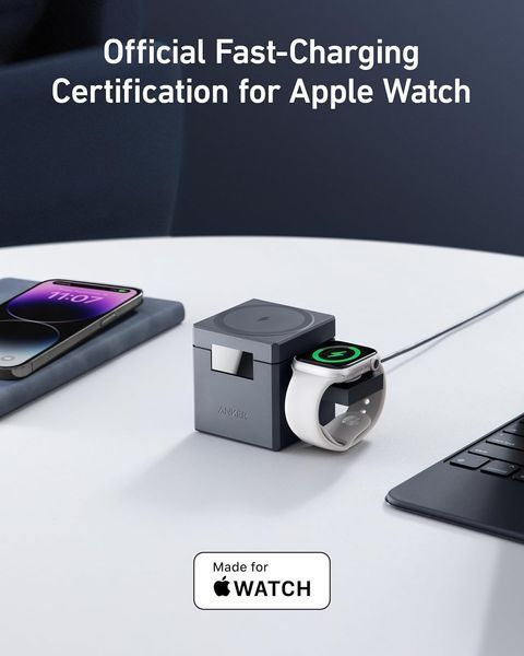 Док-станція Anker 3-in-1 Cube with MagSafe (Y1811JA1) 100528 фото