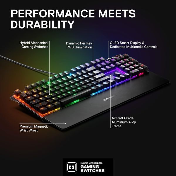 Клавіатура SteelSeries Apex 5 (64532) 100013 фото
