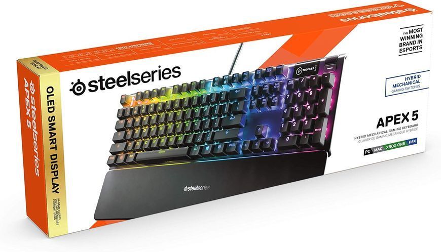 Клавіатура SteelSeries Apex 5 (64532) 100013 фото