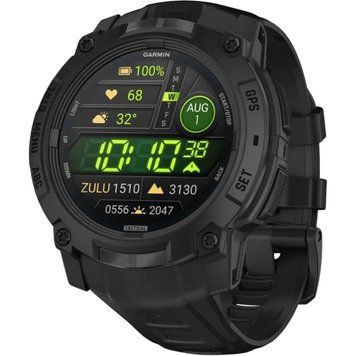 Смарт-годинник Garmin Instinct 3 50mm AMOLED Tactical Edition Black with Black Band (010-03020-50/90) 100228 фото