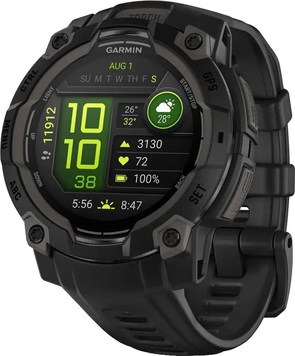 Смарт-годинник Garmin Instinct 3 45mm AMOLED Black with Black Band (010-02936-00/40) 100229 фото