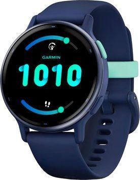 Смарт-годинник Garmin vivoactive 5 Metallic Navy Aluminum Bezel with Navy Case and Silicone Band (010-02862-12/52) 100231 фото