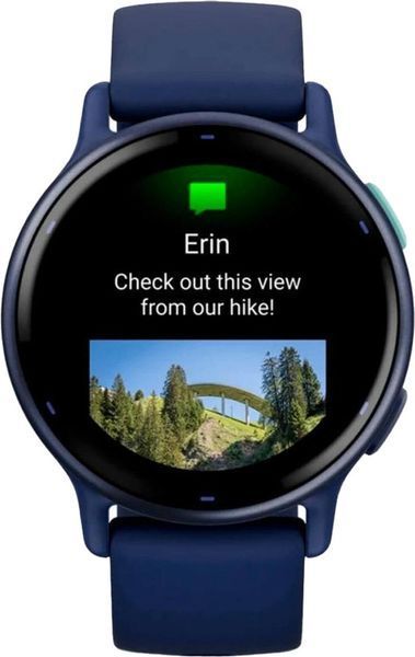 Смарт-годинник Garmin vivoactive 5 Metallic Navy Aluminum Bezel with Navy Case and Silicone Band (010-02862-12/52) 100231 фото
