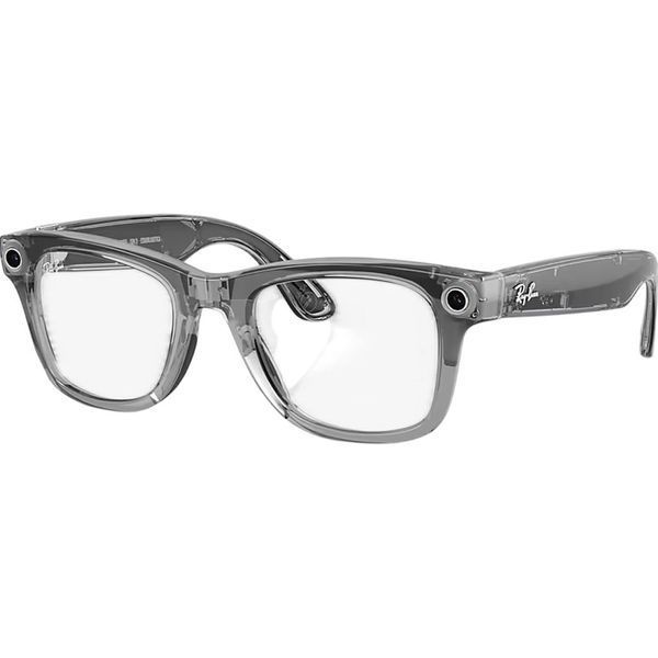 Смарт-окуляри Ray-Ban Meta Wayfarer Gen 2 Standard Shiny Transparent Grey Frame / Clear Sapphire Lenses (RW4012 6840MF 50-22) 100393 фото
