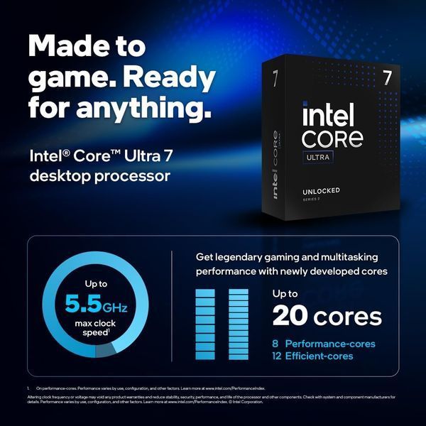 Процесор Intel Core Ultra 7 265K (BX80768265K) 100115 фото