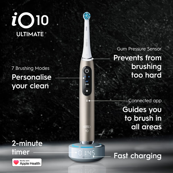 Електрична зубна щітка Oral-B iO10 Ultimate Eclipse Gold (iOM10.1A3.AD) 100309 фото