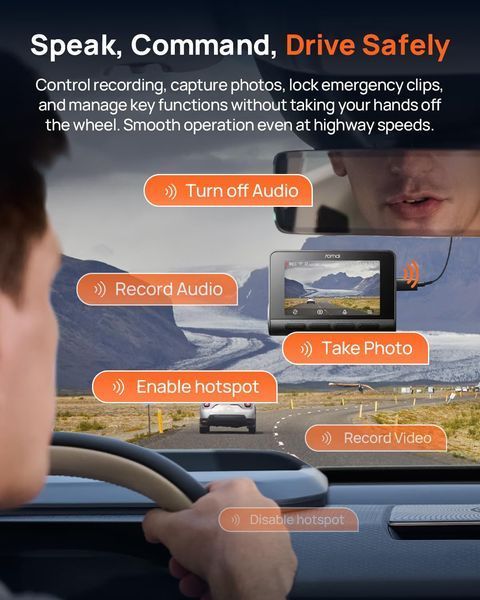 Автомобільний відеореєстратор 70mai Dash Cam 4K A810S-2 Set (Відеореєстратор + задня камера + флешкарта на 128гб) 100600 фото