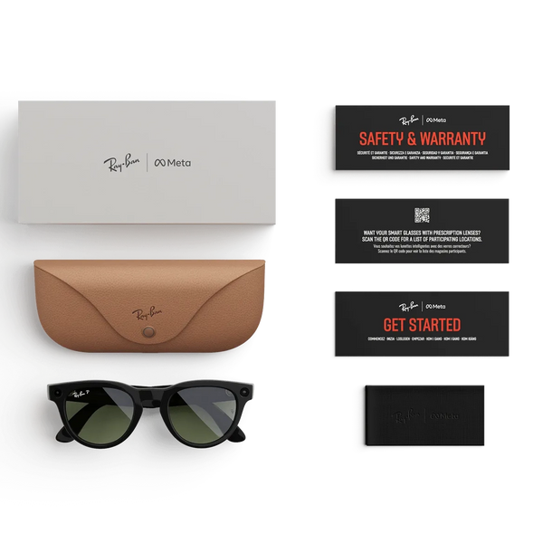 Смарт-окуляри Ray-Ban Meta Headliner Gen 2 Standard Shiny Black Frame / G-15 Green Lenses (RW4013 601/71 50-23) 100183 фото