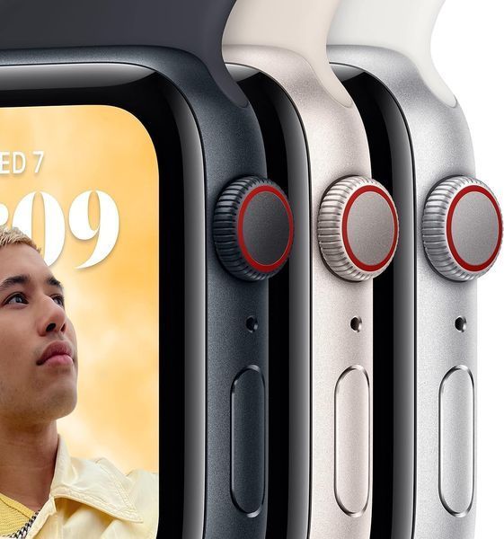 Смарт-годинник Apple Watch SE 2 GPS 44mm Midnight Aluminium Case w. Midnight Sport Band - M/L (MXEK3) 100122 фото