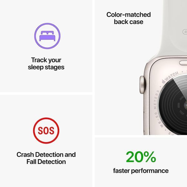 Смарт-годинник Apple Watch SE 2 GPS 44mm Midnight Aluminium Case w. Midnight Sport Band - M/L (MXEK3) 100122 фото