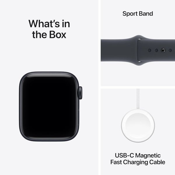 Смарт-годинник Apple Watch SE 2 GPS 40mm Midnight Alu. Case w. Midnight Sport Band - S/M (MXE73) 100123 фото