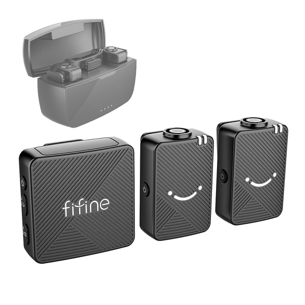 Мікрофонна радіосистема для смартфона Fifine M9 Black 100420 фото