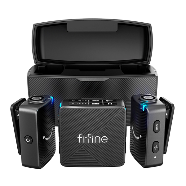 Мікрофонна радіосистема для смартфона Fifine M9 Black 100420 фото