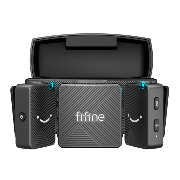 Мікрофонна радіосистема для смартфона Fifine M9 Black 100420 фото