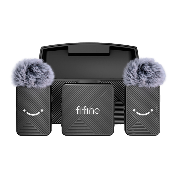 Мікрофонна радіосистема для смартфона Fifine M9 Black 100420 фото