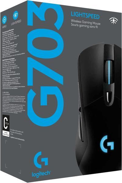 Миша Logitech G703 LightSpeed Wireless Hero (910-005640, 910-005638) 100357 фото