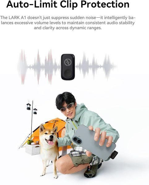 Мікрофонна радіосистема для смартфона Hollyland LARK A1 Combo (2TX+Lightning RX+USB-C RX) Space Gray 100361 фото