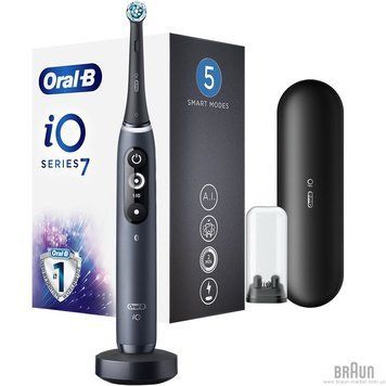 Електрична зубна щітка Oral-B iO Series 7 Onyx Black (IO7 M7.2B2.2B BK) 100030 фото