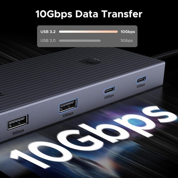 Мультипортовий USB-C адаптер UGREEN Revodok 9-in-1 (75028) 100424 фото